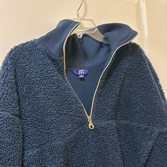 Joy Lab Women's Sherpa Pull Over Half Zip Long Sleeve Sweater - Picture 5 of 11